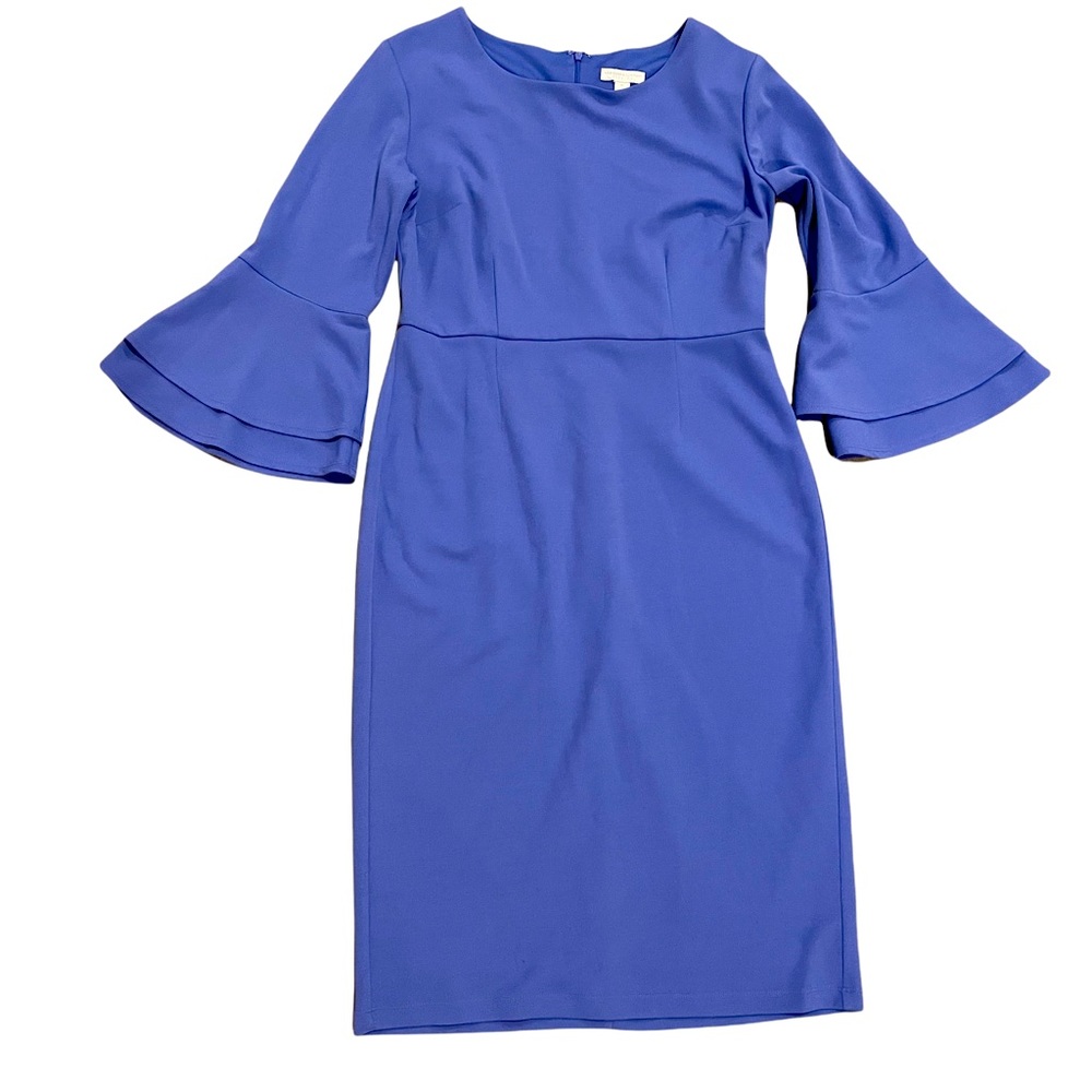 New York & Co size 6 lavender dress with bell sleeves